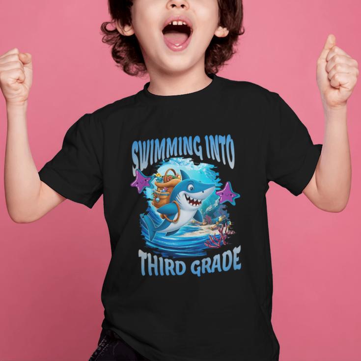Back To School Third Grade Shark Graphic Kid T-Shirt Back To School Third Grade Shark Graphic Kid T-Shirt