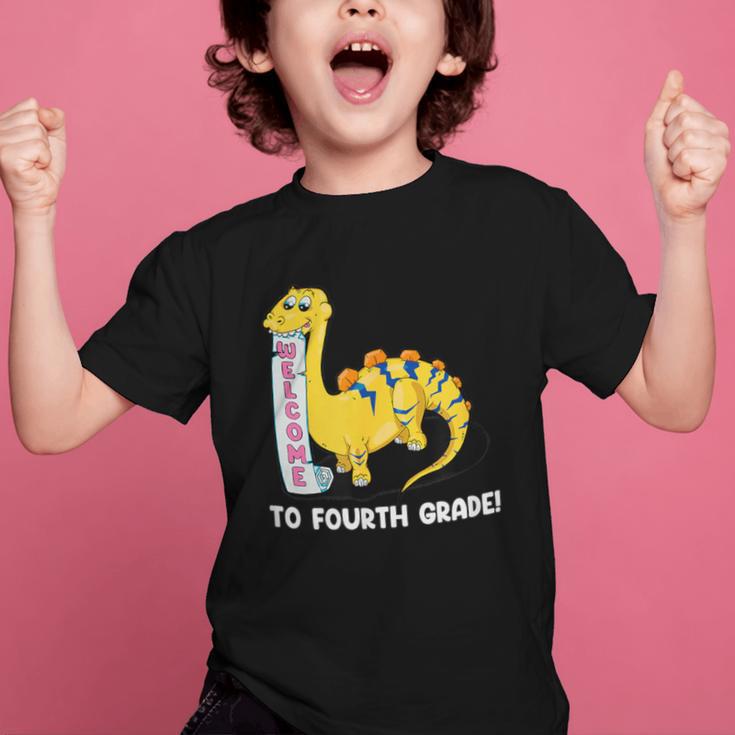 Back To School Welcome To Fourth Grade Graphic Kid T-Shirt