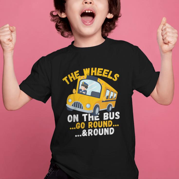 Back To School The Wheels On The Bus Go Round And Round Kids Graphic Kid T-Shirt Back To School The Wheels On The Bus Go Round And Round Kids Graphic Kid T-Shirt