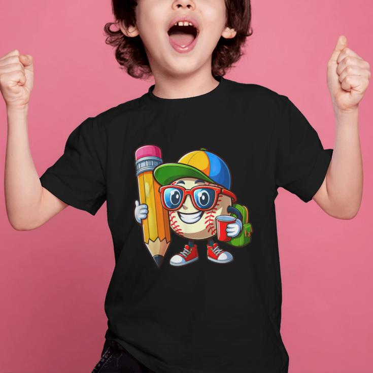 Baseball Lovers Pencil Back To School Kids Boys Girls Graphic Kid T-Shirt Baseball Lovers Pencil Back To School Kids Boys Girls Graphic Kid T-Shirt