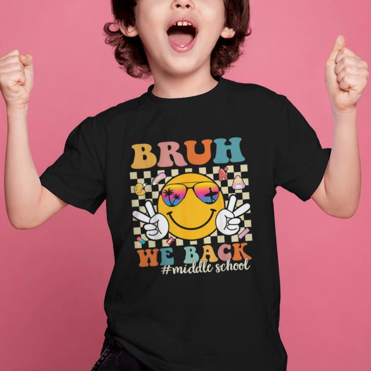 Bruh We Back Middle School Retro Back To School Boys Girls Graphic Kid T-Shirt Bruh We Back Middle School Retro Back To School Boys Girls Graphic Kid T-Shirt