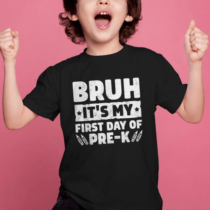 Bruh It's My First Day Of Pre K PreK Back To School Boys Graphic Kid T-Shirt Bruh It's My First Day Of Pre K PreK Back To School Boys Graphic Kid T-Shirt