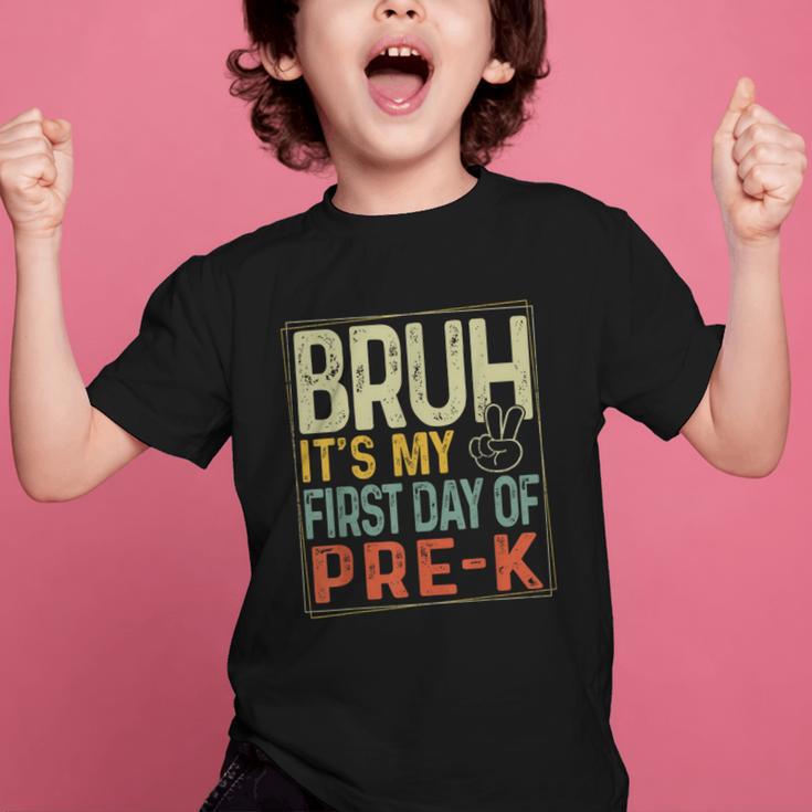Bruh Its My First Day Of Pre K PreK Back To School Boys Kids Graphic Kid T-Shirt