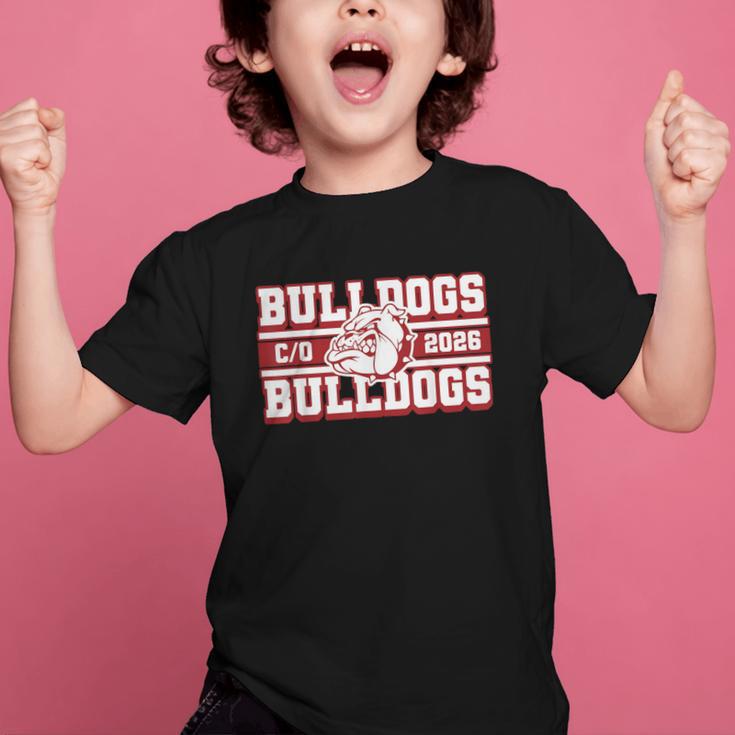 Bulldogs Class Of 2026 Back To School Senior Spirit M Graphic Kid T-Shirt