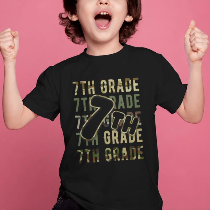 Camo Team Squad 7th Grade Back To School Kids Boys Graphic Kid T-Shirt Camo Team Squad 7th Grade Back To School Kids Boys Graphic Kid T-Shirt