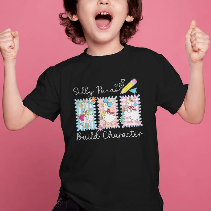 Coquette Back To School Silly Paras Build Character Graphic Kid T-Shirt Coquette Back To School Silly Paras Build Character Graphic Kid T-Shirt