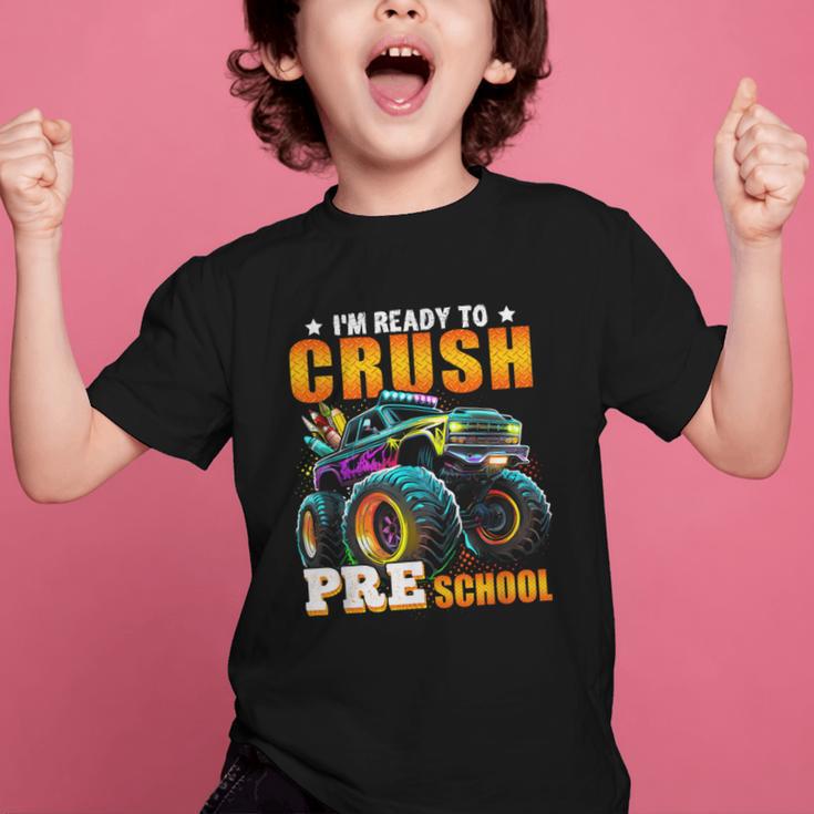 Crush Preschool Monster Truck Back To School Kids Boys Graphic Kid T-Shirt
