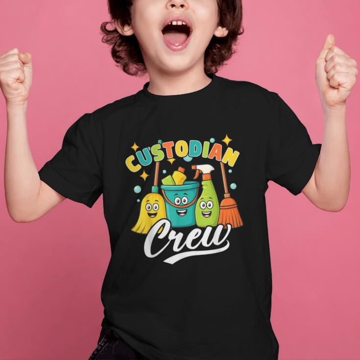 Custodial Crew Back To School Custodial Staff Graphic Kid T-Shirt