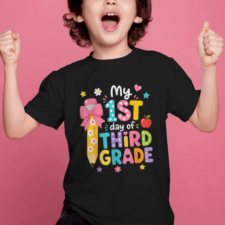 Cute My 1st Day Of Third Grade Pencil Back To School Girls Graphic Kid T-Shirt Cute My 1st Day Of Third Grade Pencil Back To School Girls Graphic Kid T-Shirt