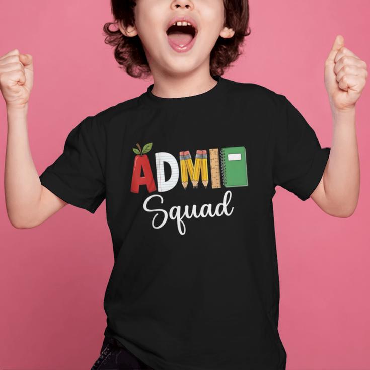 Cute Admin Squad Crew Team Back To School Office Staff Team Graphic Kid T-Shirt Cute Admin Squad Crew Team Back To School Office Staff Team Graphic Kid T-Shirt