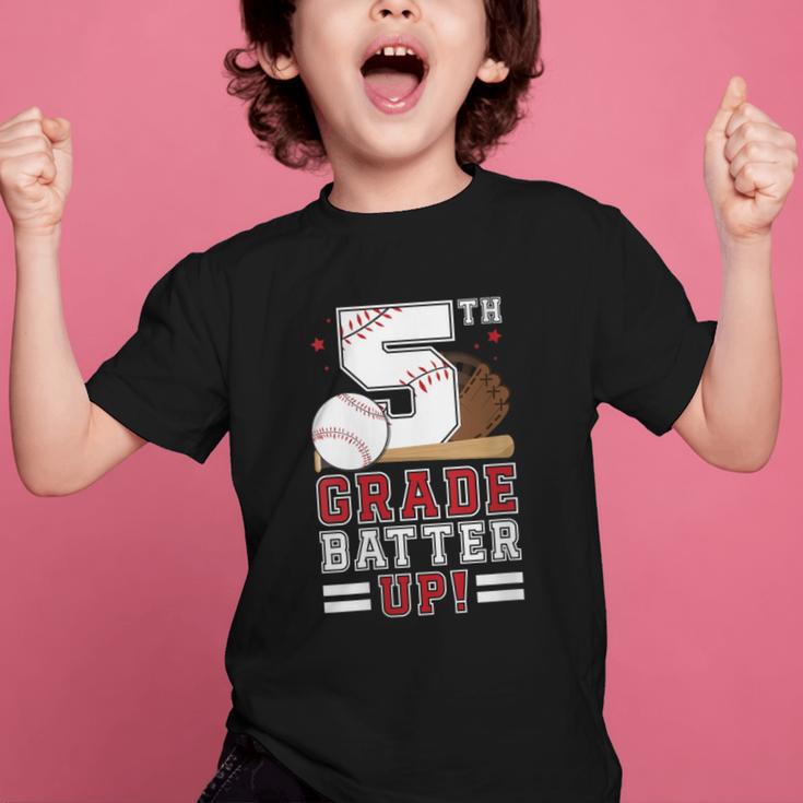 Fifth Grade Batter Up Baseball First Day Back To School Graphic Kid T-Shirt Fifth Grade Batter Up Baseball First Day Back To School Graphic Kid T-Shirt