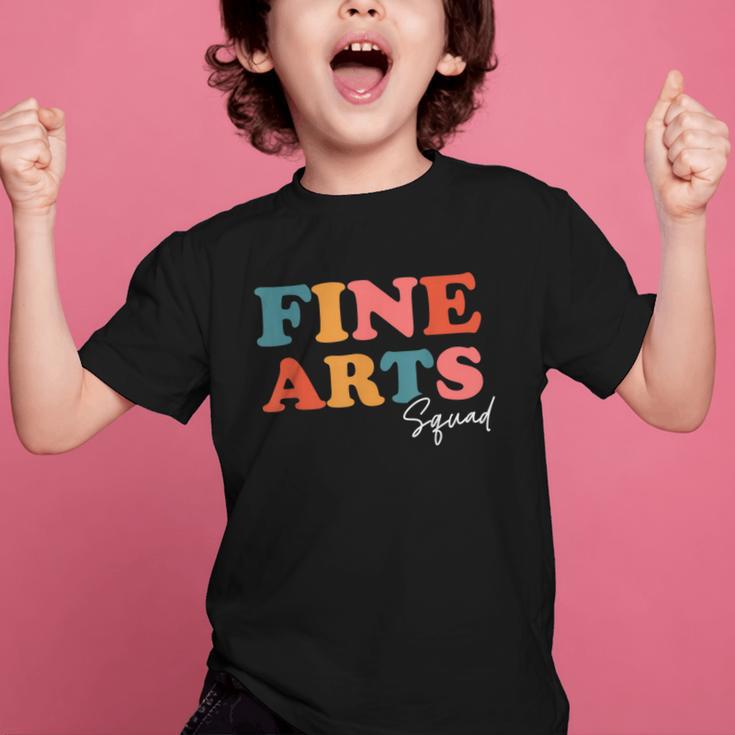 Fine Arts Squad Boho Cute Back To School Fine Arts Graphic Kid T-Shirt Fine Arts Squad Boho Cute Back To School Fine Arts Graphic Kid T-Shirt