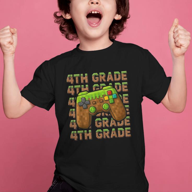 First Day Of 4th Grade Level Begins Back To School Girl Boy Graphic Kid T-Shirt First Day Of 4th Grade Level Begins Back To School Girl Boy Graphic Kid T-Shirt