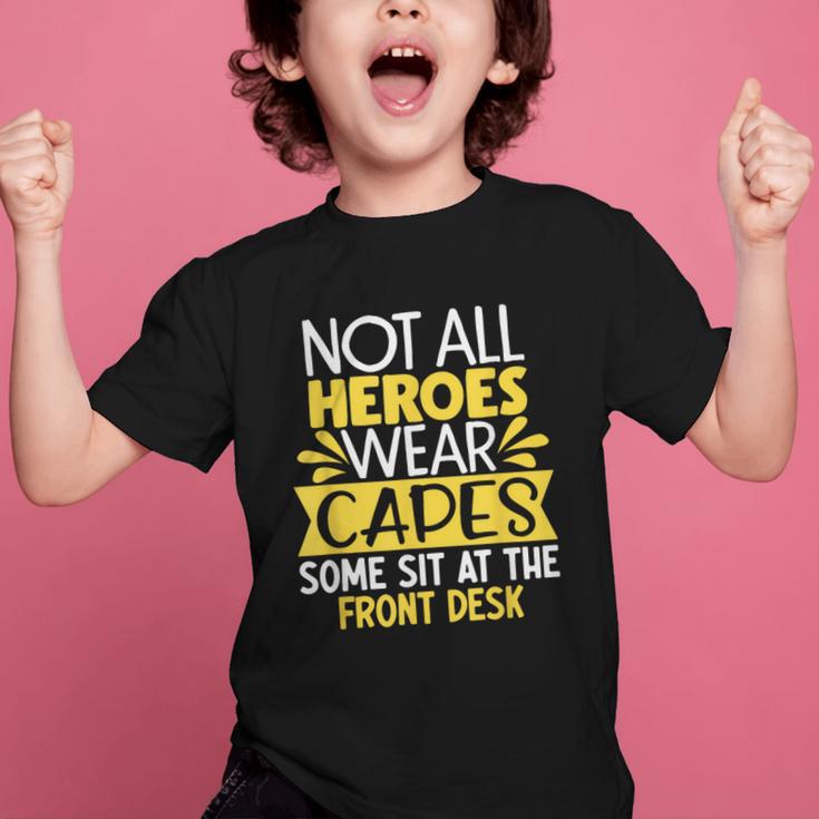 Front Office Desk Administrator Back To School Reception Graphic Kid T-Shirt