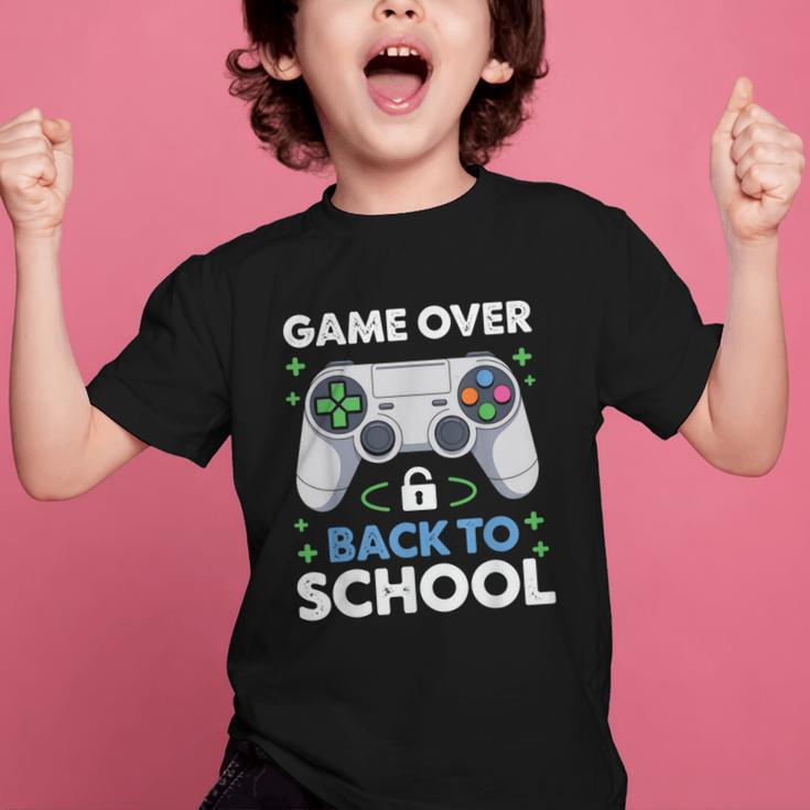 Game Over Back To School Kids First Day School Graphic Kid T-Shirt Game Over Back To School Kids First Day School Graphic Kid T-Shirt
