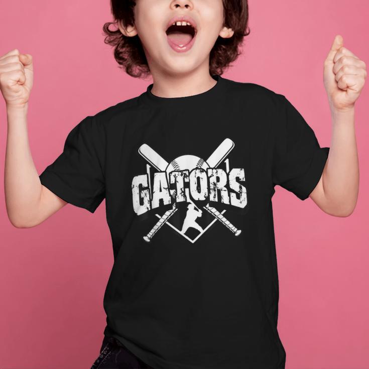 Gators Baseball Back To School Spirit Graphic Kid T-Shirt