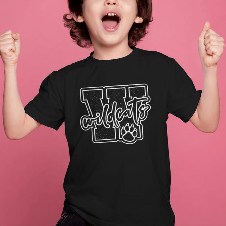 Go Cheer Wildcats High School Spirit Fan Team Back To School Graphic Kid T-Shirt Go Cheer Wildcats High School Spirit Fan Team Back To School Graphic Kid T-Shirt