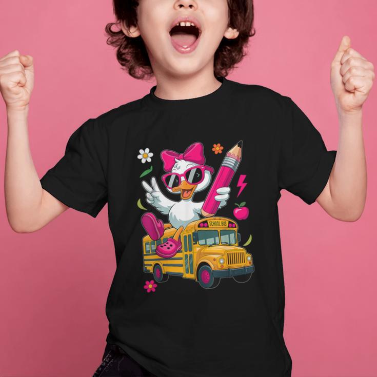 Goose Back To School First Day Of School Girls Boys Graphic Kid T-Shirt Goose Back To School First Day Of School Girls Boys Graphic Kid T-Shirt