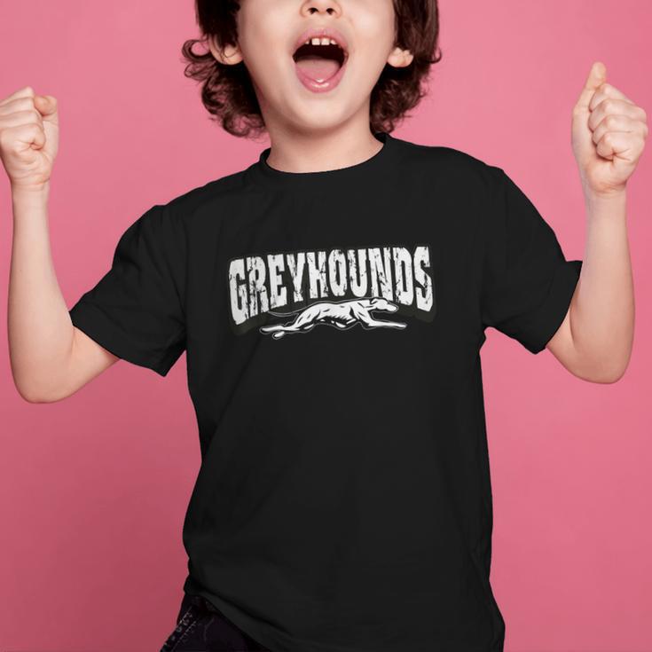 Greyhounds Mascot Back To School Team Spirit Graphic Kid T-Shirt