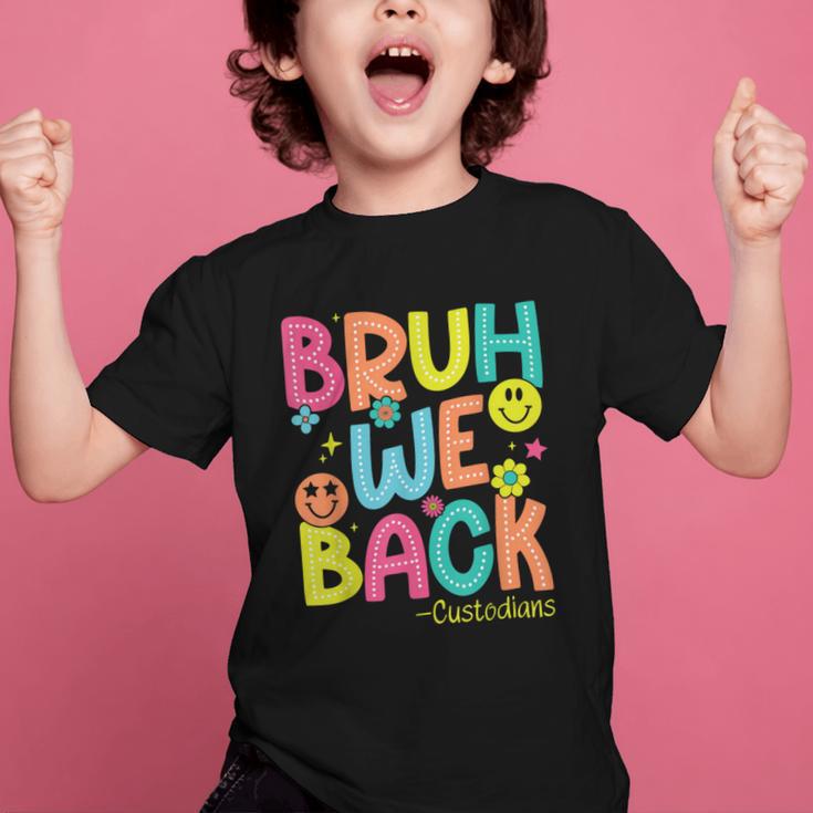 Groovy Custodian Bruh We Back To School Janitor Retro Graphic Kid T-Shirt Groovy Custodian Bruh We Back To School Janitor Retro Graphic Kid T-Shirt
