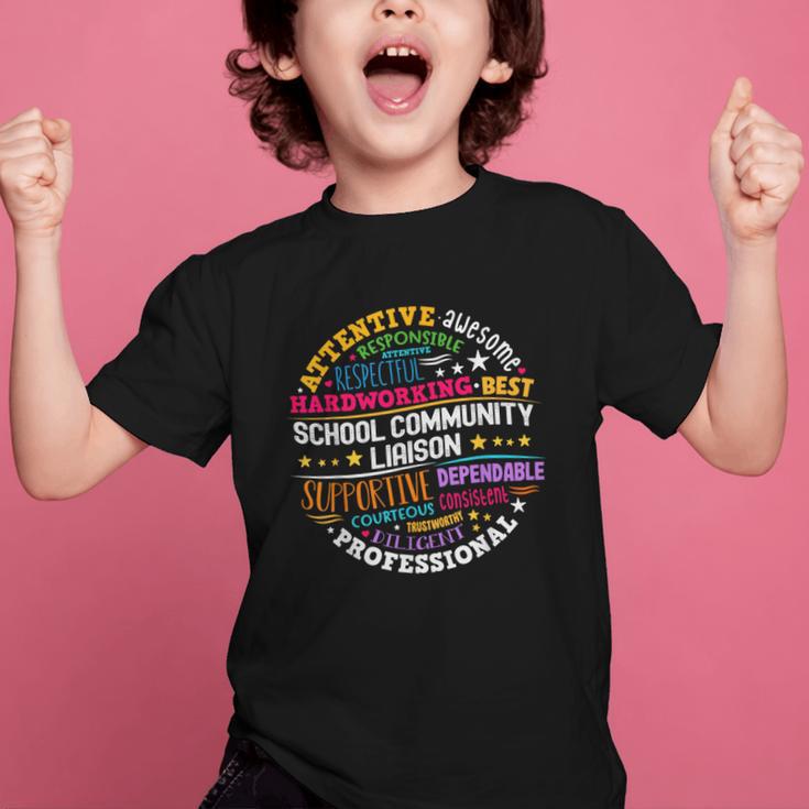 Groovy School Community Liaison Back To School Appreciation Graphic Kid T-Shirt