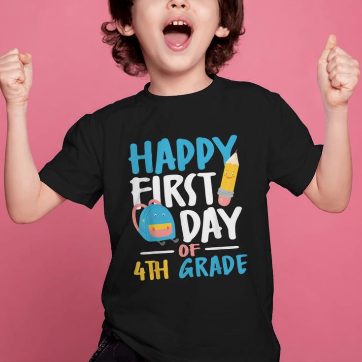 Happy First Day Of 4th Grade Student Back To School Graphic Kid T-Shirt Happy First Day Of 4th Grade Student Back To School Graphic Kid T-Shirt