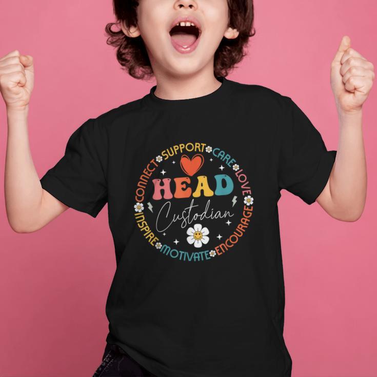 Head Custodian Appreciation Week Back To School Retro Groovy Graphic Kid T-Shirt Head Custodian Appreciation Week Back To School Retro Groovy Graphic Kid T-Shirt