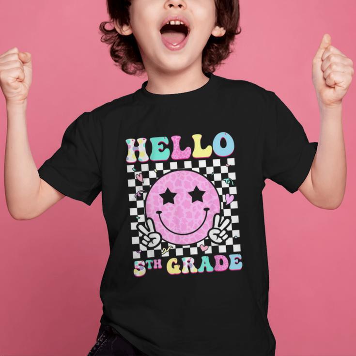 Hello 5th Grade Groovy Back To School Fifth Grade Girls Kids Graphic Kid T-Shirt Hello 5th Grade Groovy Back To School Fifth Grade Girls Kids Graphic Kid T-Shirt