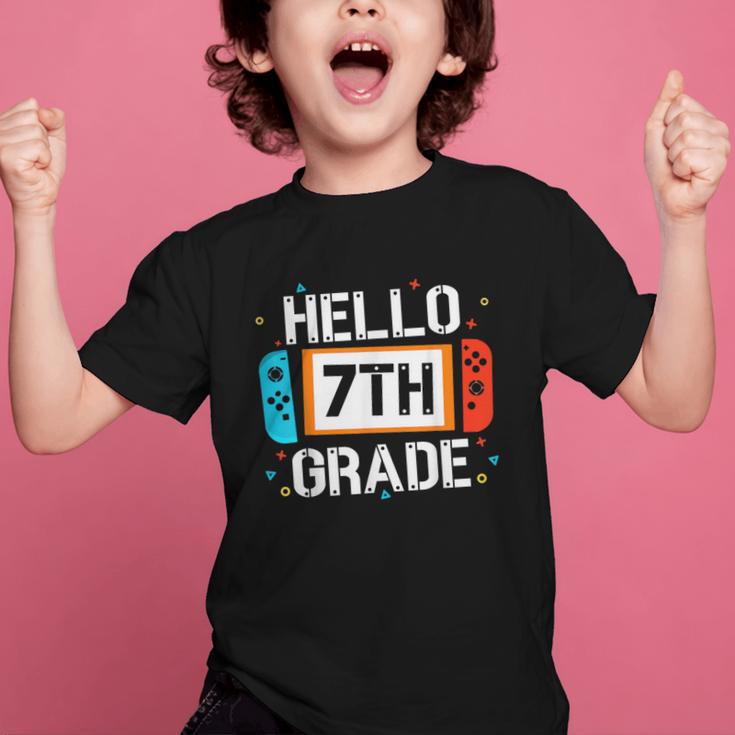 Hello 7th Grade Back To School Video Game Seventh Grade Boys Graphic Kid T-Shirt Hello 7th Grade Back To School Video Game Seventh Grade Boys Graphic Kid T-Shirt