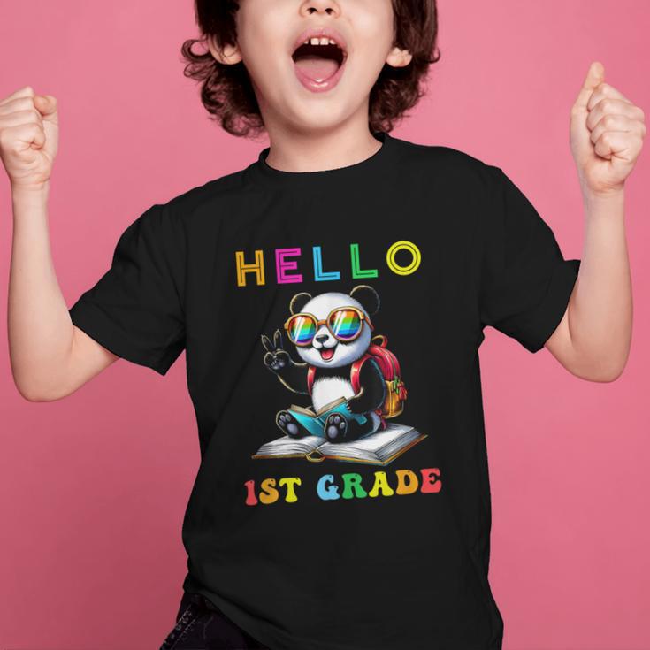 Hello First Grade Panda Lover Back To School Kids Boys Girls Graphic Kid T-Shirt Hello First Grade Panda Lover Back To School Kids Boys Girls Graphic Kid T-Shirt