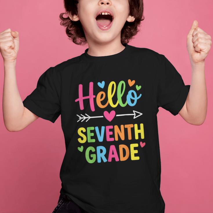 Hello Seventh 7TH Grade Back To School Kids Students Tee Graphic Kid T-Shirt Hello Seventh 7TH Grade Back To School Kids Students Tee Graphic Kid T-Shirt