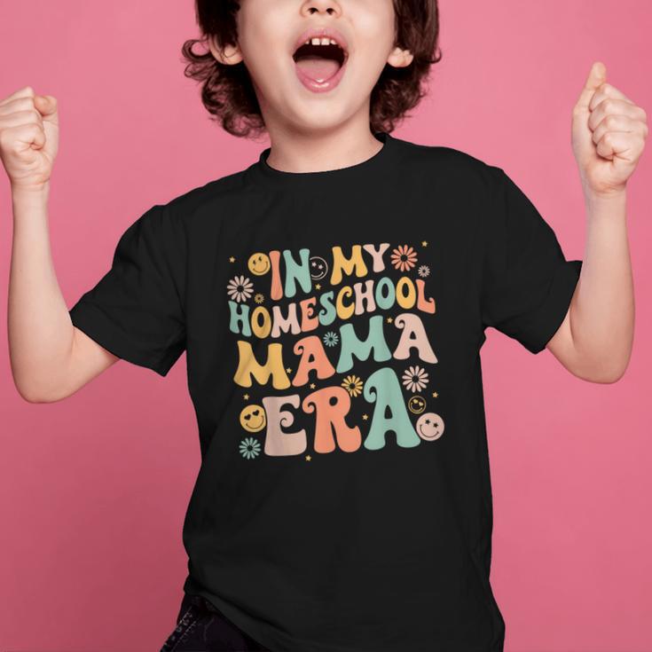 In My Homeschool Mama Era Retro Back To School Graphic Kid T-Shirt In My Homeschool Mama Era Retro Back To School Graphic Kid T-Shirt