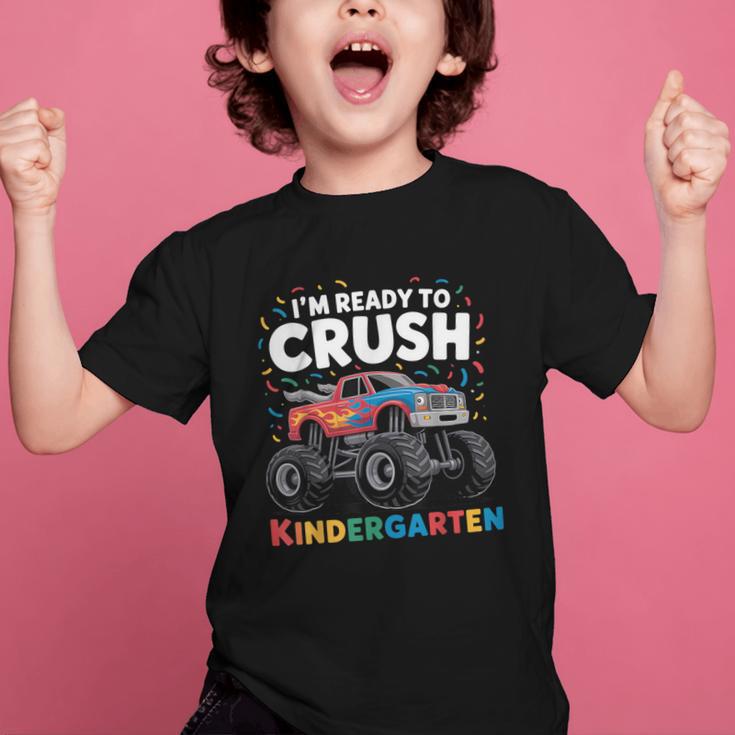 I'm Ready To Crush Kindergarten Monster Truck Back To School Graphic Kid T-Shirt I'm Ready To Crush Kindergarten Monster Truck Back To School Graphic Kid T-Shirt
