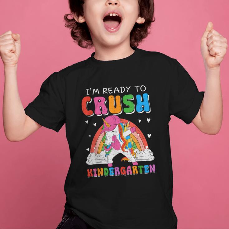 I'm Ready To Crush Kindergarten Unicorn Back To School Girls Graphic Kid T-Shirt