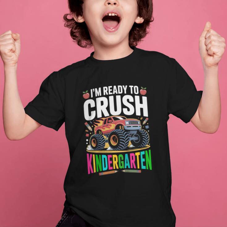 Kids Back To School I'm Ready To Crush Kindergarten For Boys Graphic Kid T-Shirt Kids Back To School I'm Ready To Crush Kindergarten For Boys Graphic Kid T-Shirt