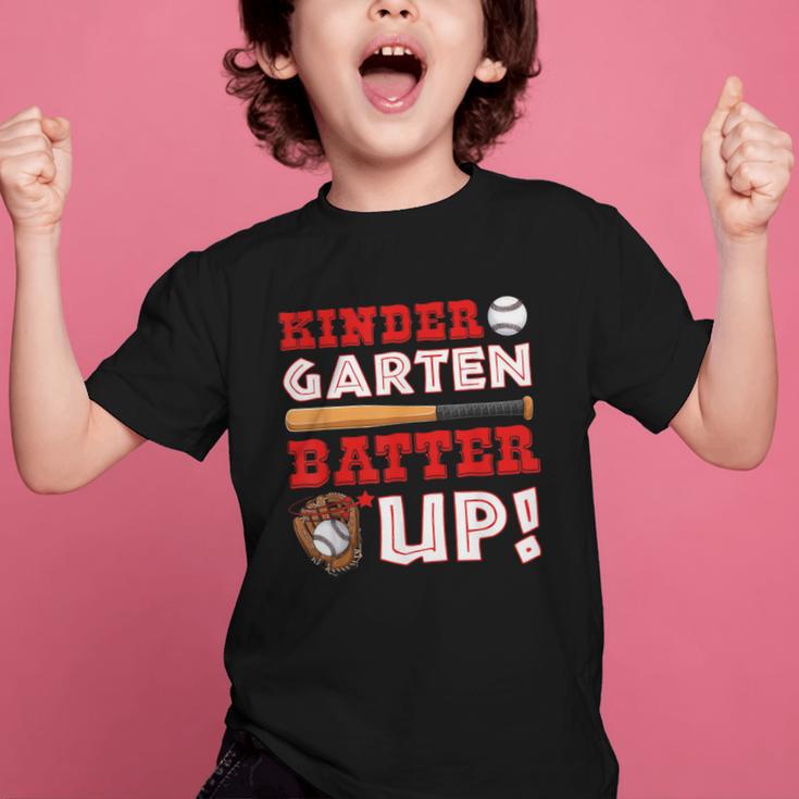 Kindergarten Batter Up Back To School Baseball Player Boys Graphic Kid T-Shirt