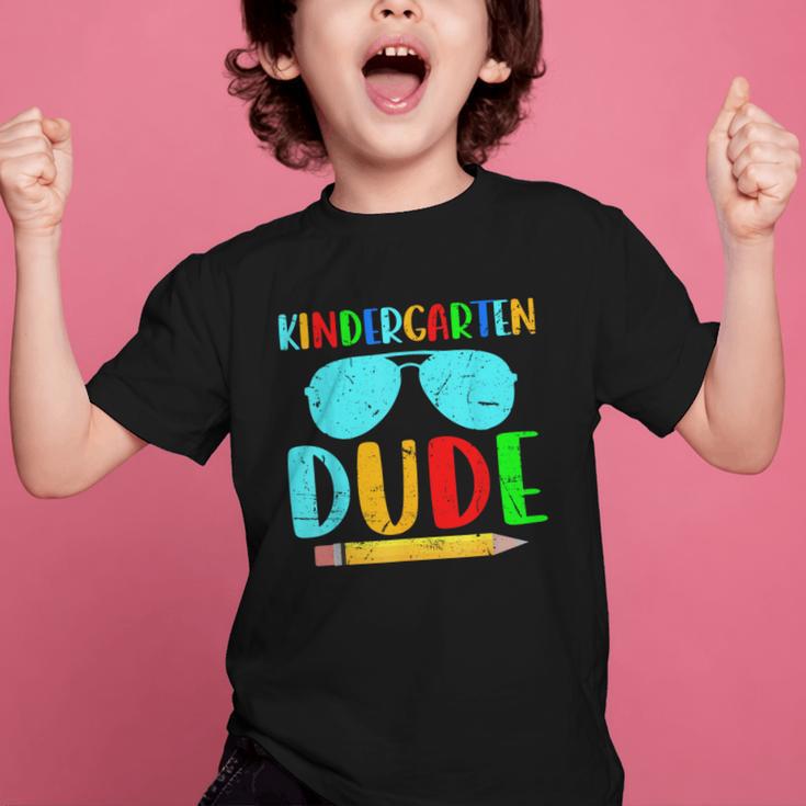 Kindergarten Dude First Day Back To School Kids Boys Graphic Kid T-Shirt Kindergarten Dude First Day Back To School Kids Boys Graphic Kid T-Shirt