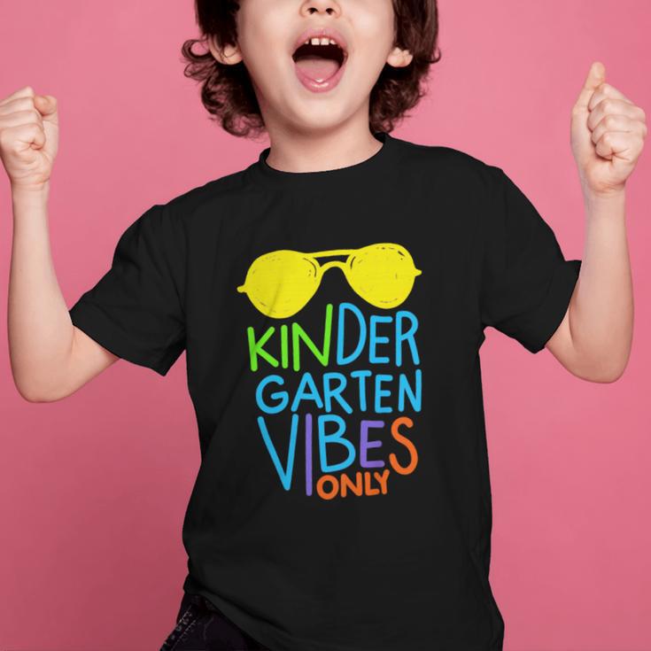 Kindergarten Vibes Only Glow Sunglasses Back To School Graphic Kid T-Shirt Kindergarten Vibes Only Glow Sunglasses Back To School Graphic Kid T-Shirt