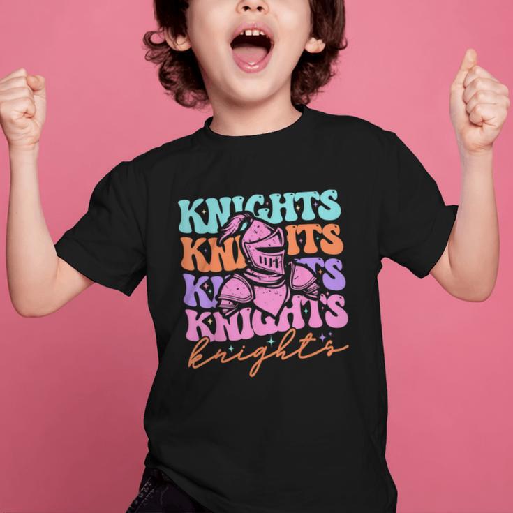 Knights Mascot Back To School Spirit Sports Men Women Groovy Graphic Kid T-Shirt