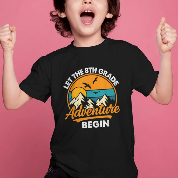 Let The 8th Grade Adventure Begin Back To School Graphic Kid T-Shirt Let The 8th Grade Adventure Begin Back To School Graphic Kid T-Shirt