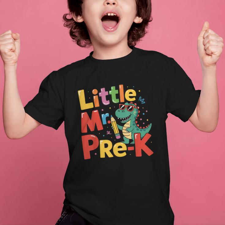 Little Mr Pre-K Dino Back To School Graphic Kid T-Shirt Little Mr Pre-K Dino Back To School Graphic Kid T-Shirt