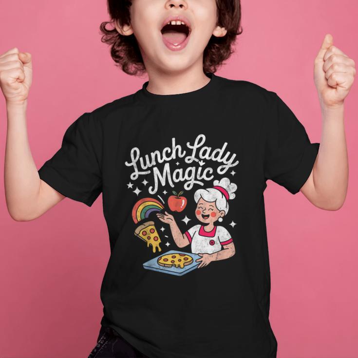 Lunch Lady Magic Cafeteria Worker Back To School Women Girls Graphic Kid T-Shirt Lunch Lady Magic Cafeteria Worker Back To School Women Girls Graphic Kid T-Shirt