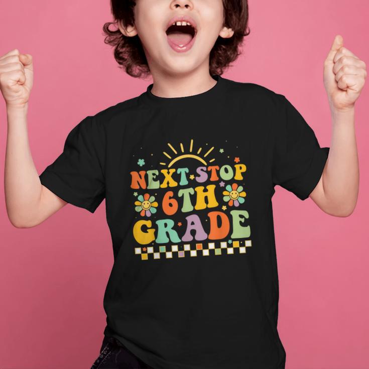 Next Stop 6th Grade Groovy Retro Sixth Grade Back To School Graphic Kid T-Shirt Next Stop 6th Grade Groovy Retro Sixth Grade Back To School Graphic Kid T-Shirt