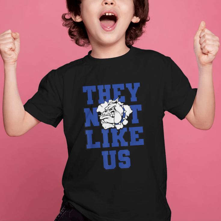Not Like Bulldog Back To School Spirit B Graphic Kid T-Shirt