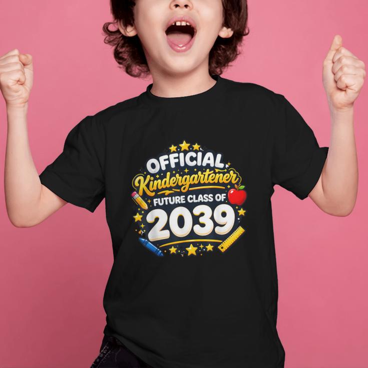 Official Kindergartener Future Class Of 2039 Back To School Graphic Kid T-Shirt