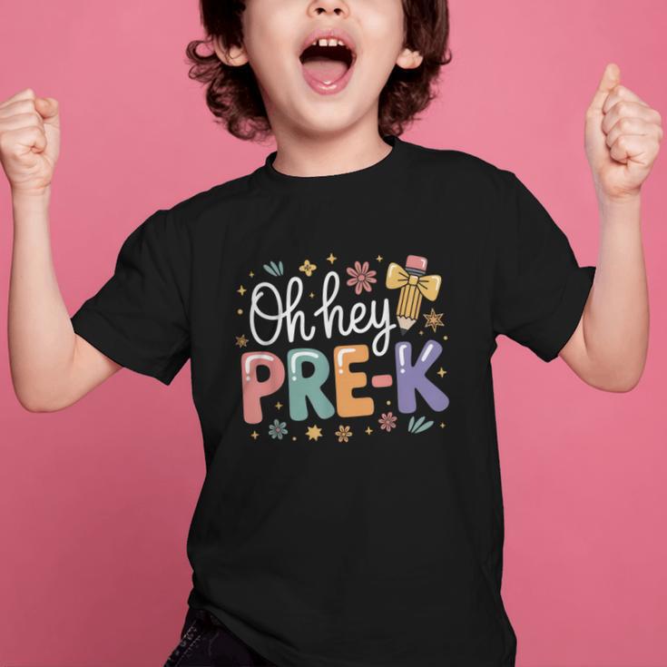 Oh Hey Pre K Preschool Back To School First Day Of School Graphic Kid T-Shirt