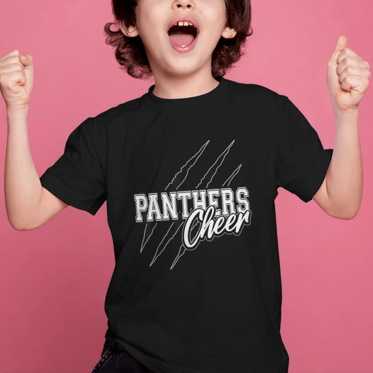 Panthers Cheer Back To School Cheerleading Team Spirit Graphic Kid T-Shirt Panthers Cheer Back To School Cheerleading Team Spirit Graphic Kid T-Shirt