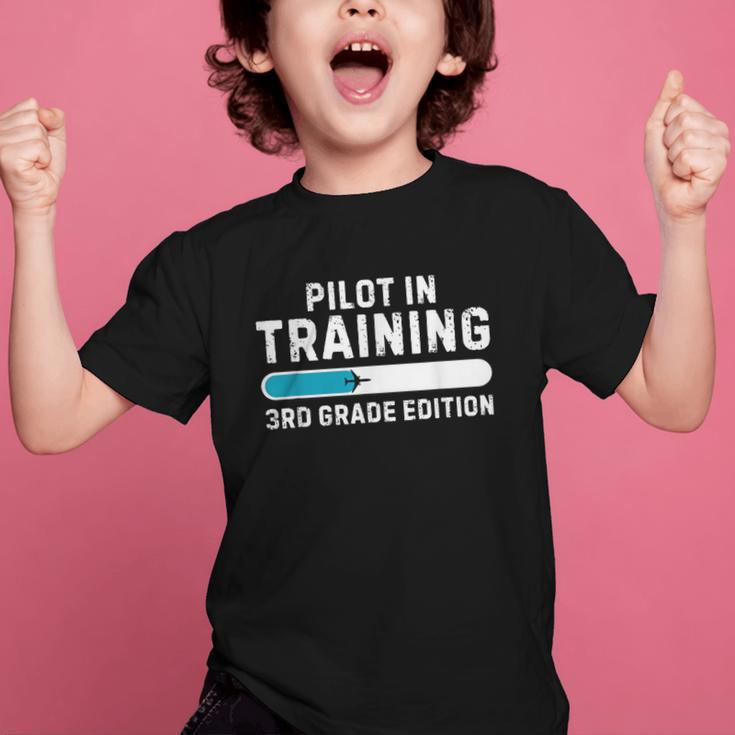 Pilot In Training 3rd Grade Edition Back To School Boys Girl Graphic Kid T-Shirt
