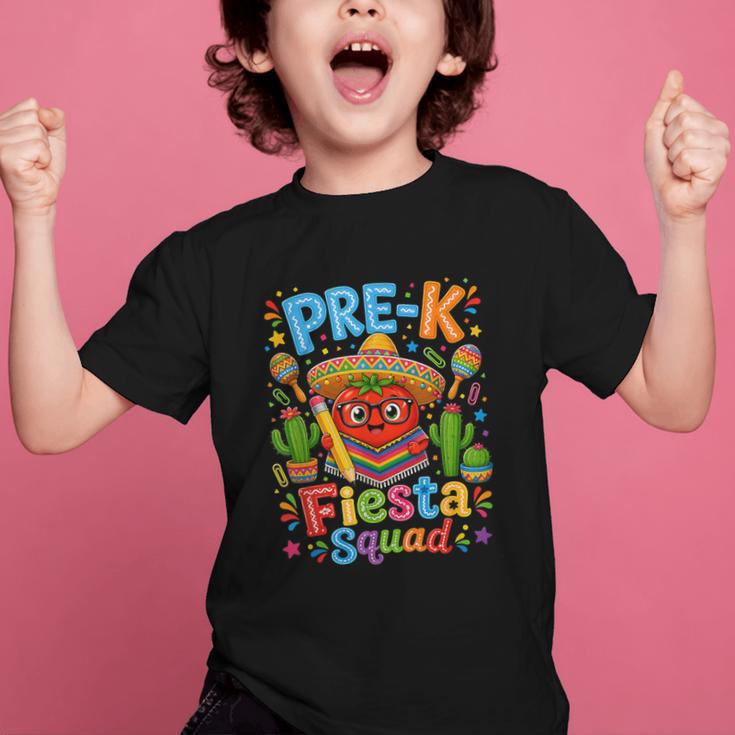 Pre-K Fiesta Squad Cute Tomato Back To School Party Graphic Kid T-Shirt Pre-K Fiesta Squad Cute Tomato Back To School Party Graphic Kid T-Shirt