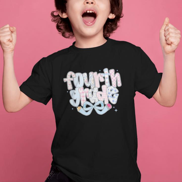 Preppy Fourth Grade Back To School Coquette 4th Grade Graphic Kid T-Shirt Preppy Fourth Grade Back To School Coquette 4th Grade Graphic Kid T-Shirt